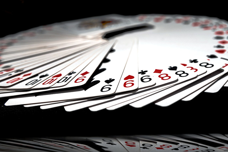 Beim Blackjack sind bis zu acht Decks im Spiel.