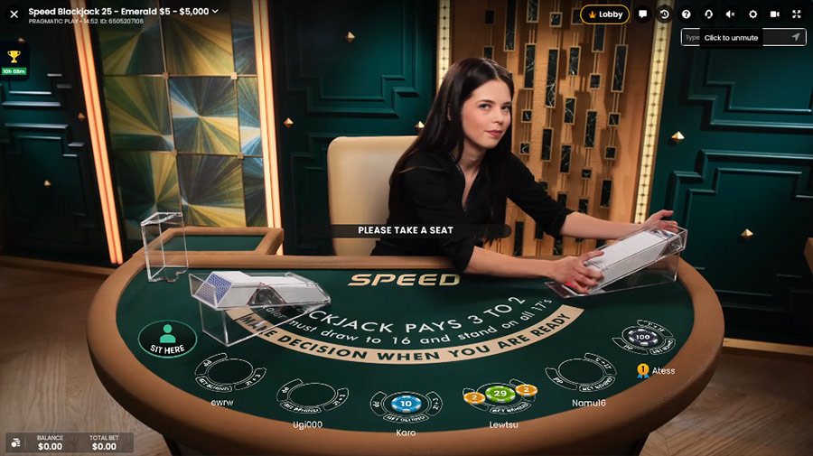 Speed Blackjack Pragmatic Play