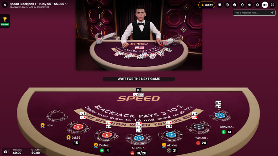 Speed Blackjack Pragmatic Play