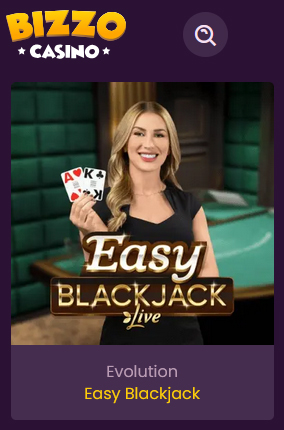 Easy Blackjack at Bizzo Casino